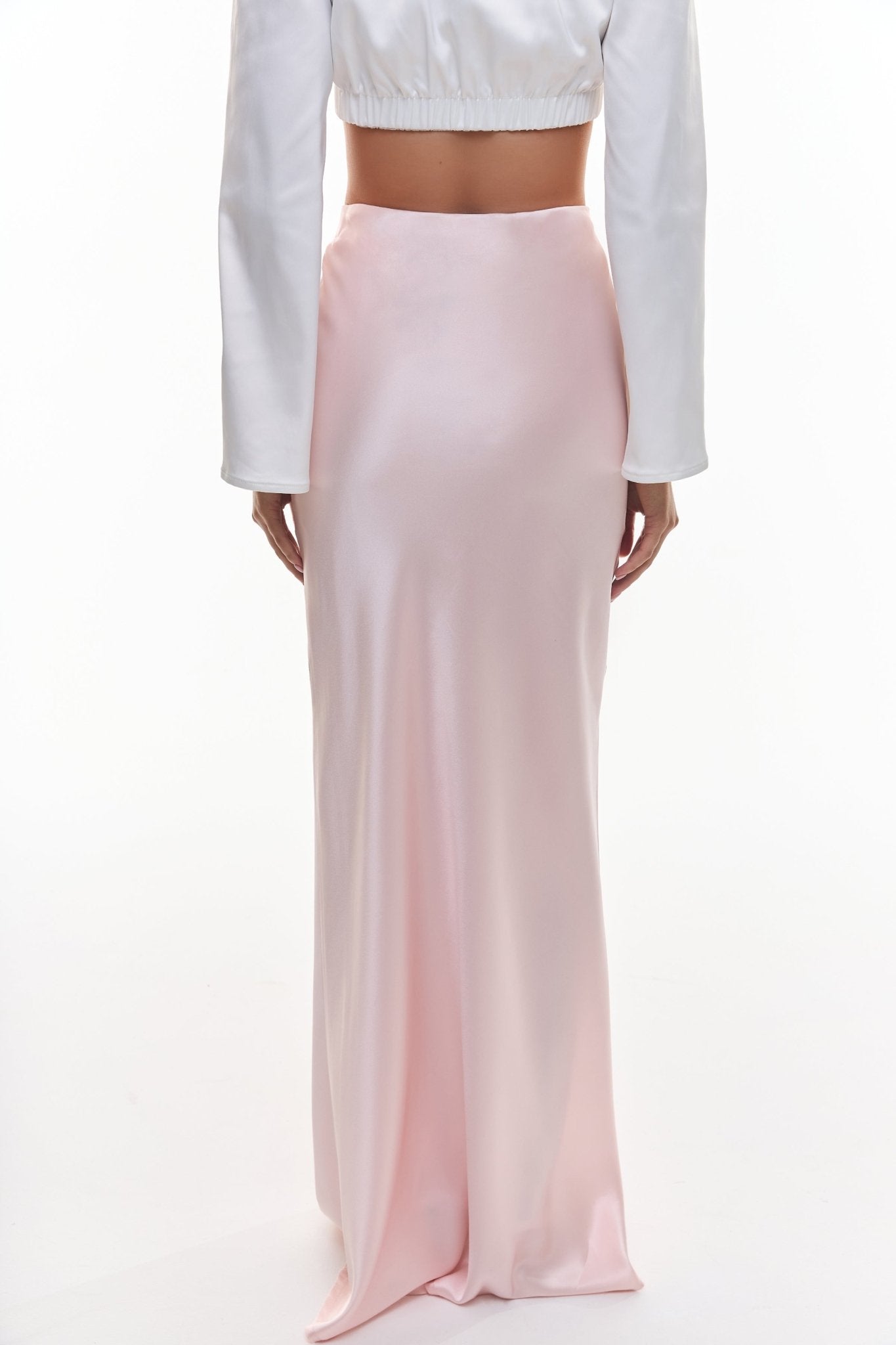 Maxi Silk Skirt in Pink - Room 22