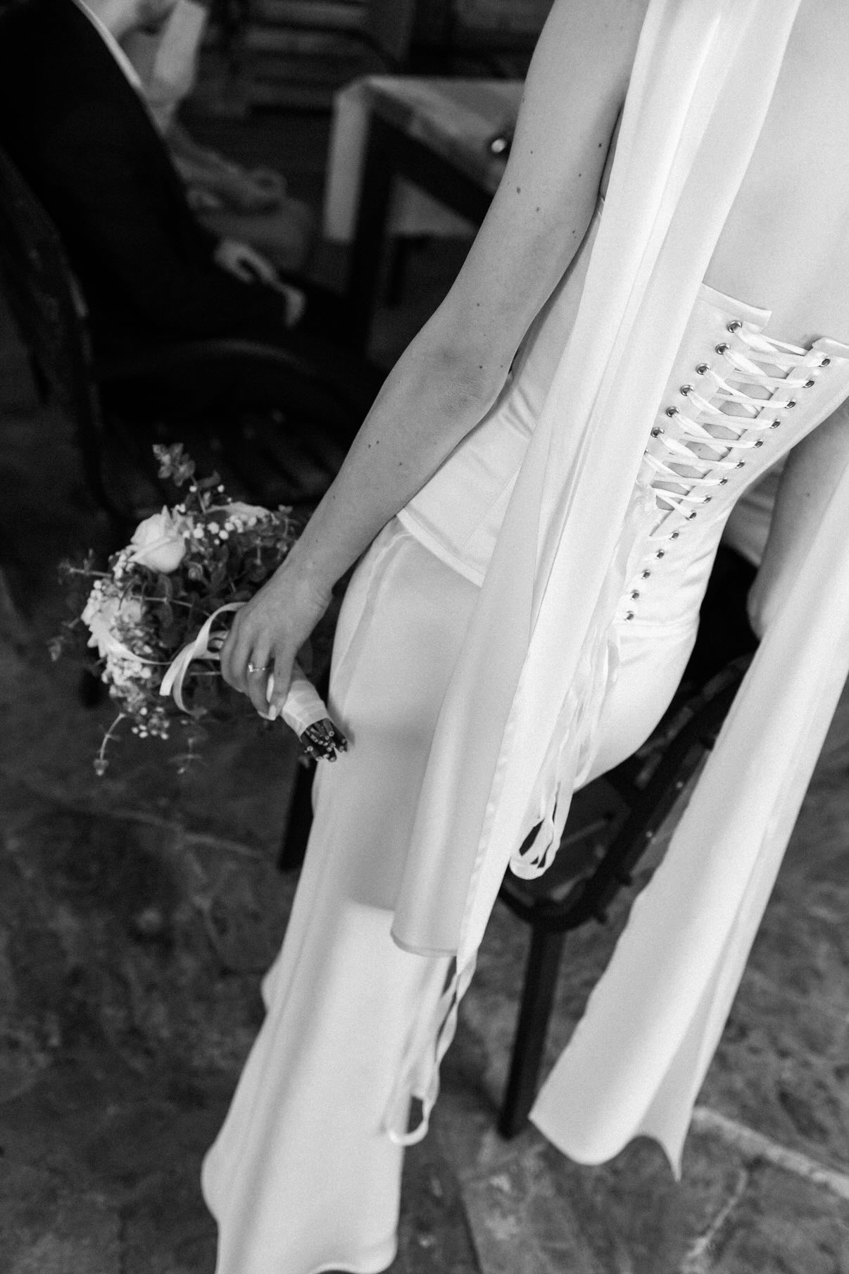 The Maxi Silk Corset Set, view 1 of 8