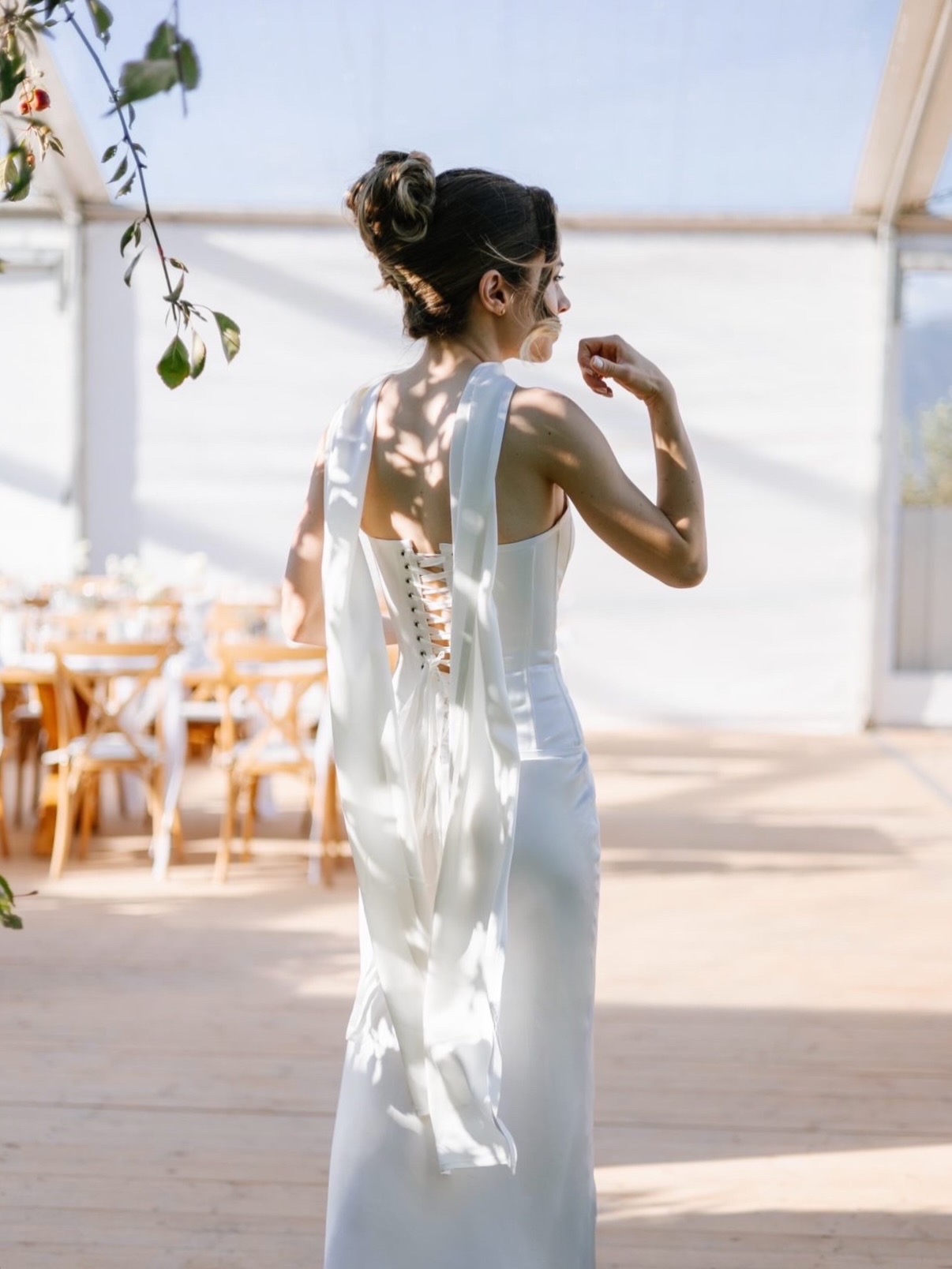 The Maxi Silk Corset Set, view 2 of 8