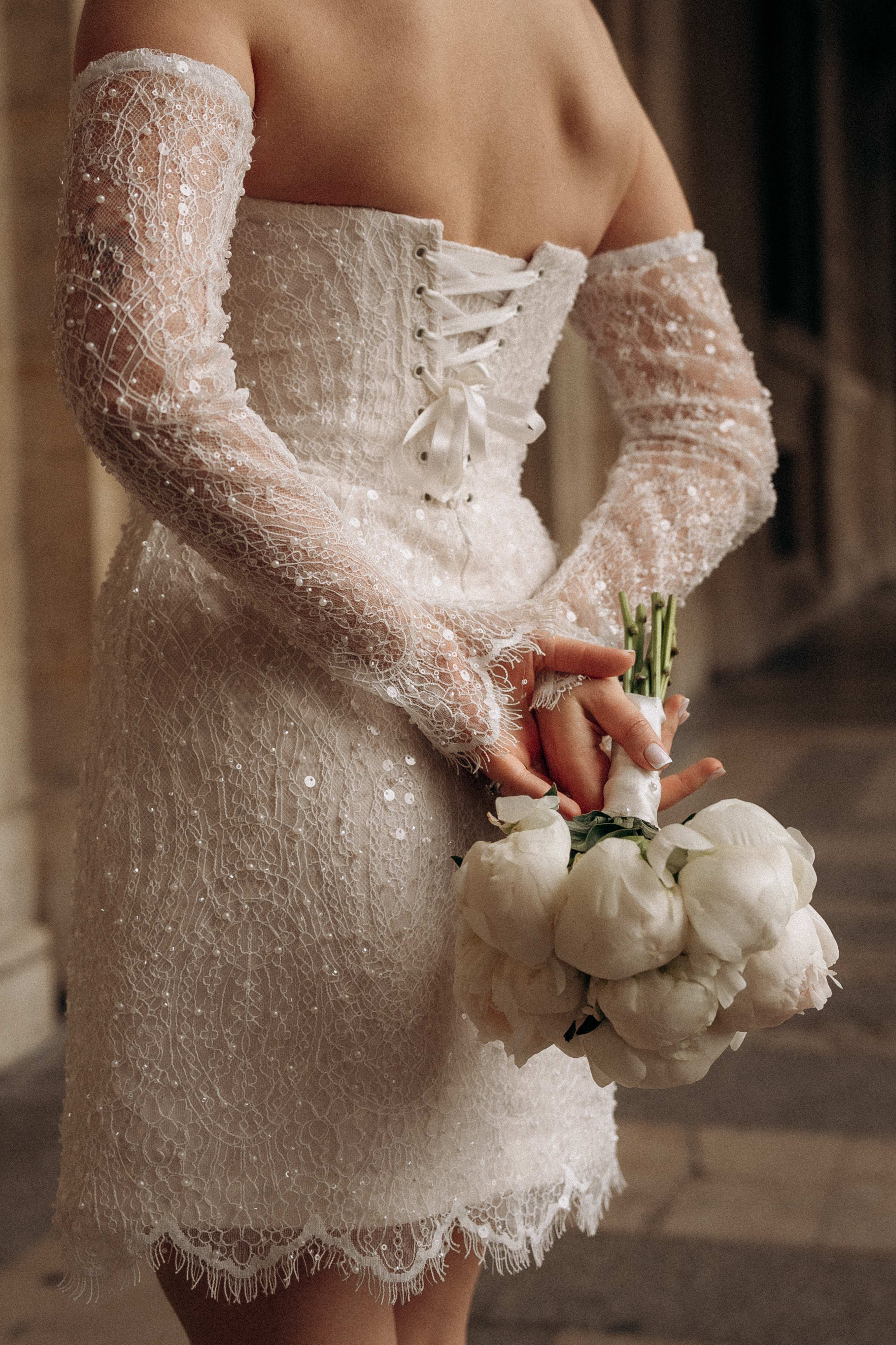 Bespoke Lace Corset Dress, view 2 of 6